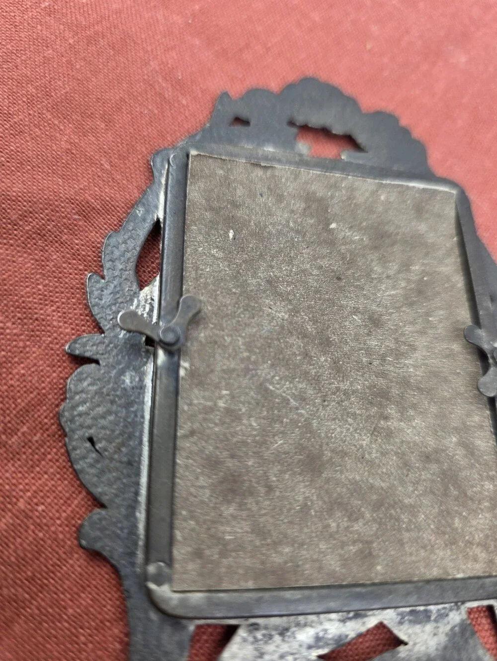 Vintage Miniature Metal Art Nouveau Frame